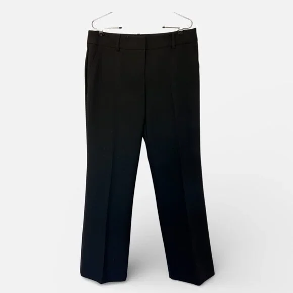 Trina Turk Black Wide Leg Trousers Pants Minimalist 8 Capsule Wardrobe - Picture 4 of 15